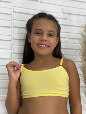 Top sutiã infantil Juvenil em algodão